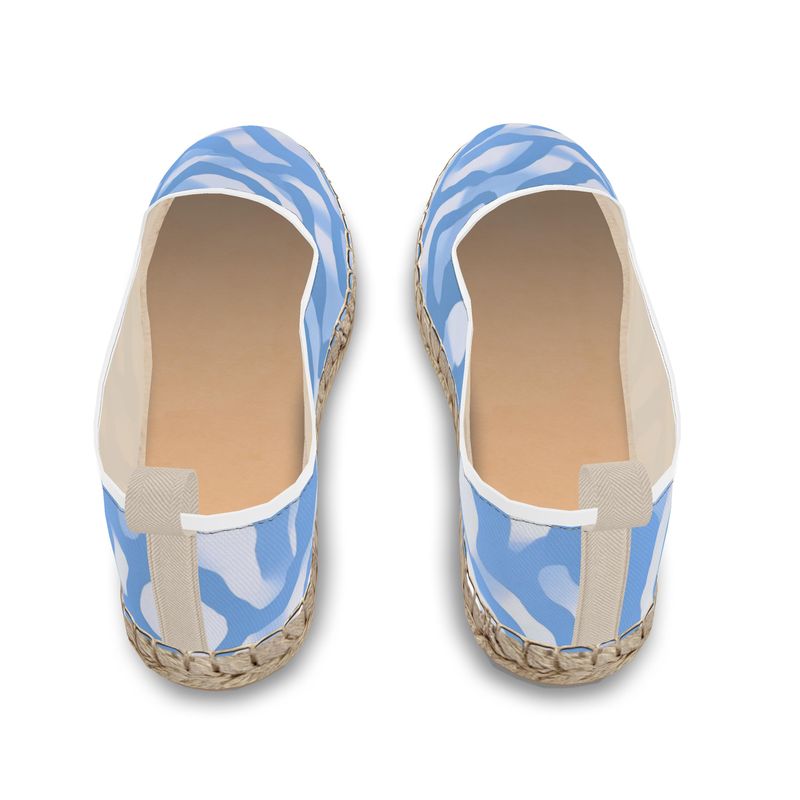 Azure Blue Loafer Espadrilles by LOOVE LIFE