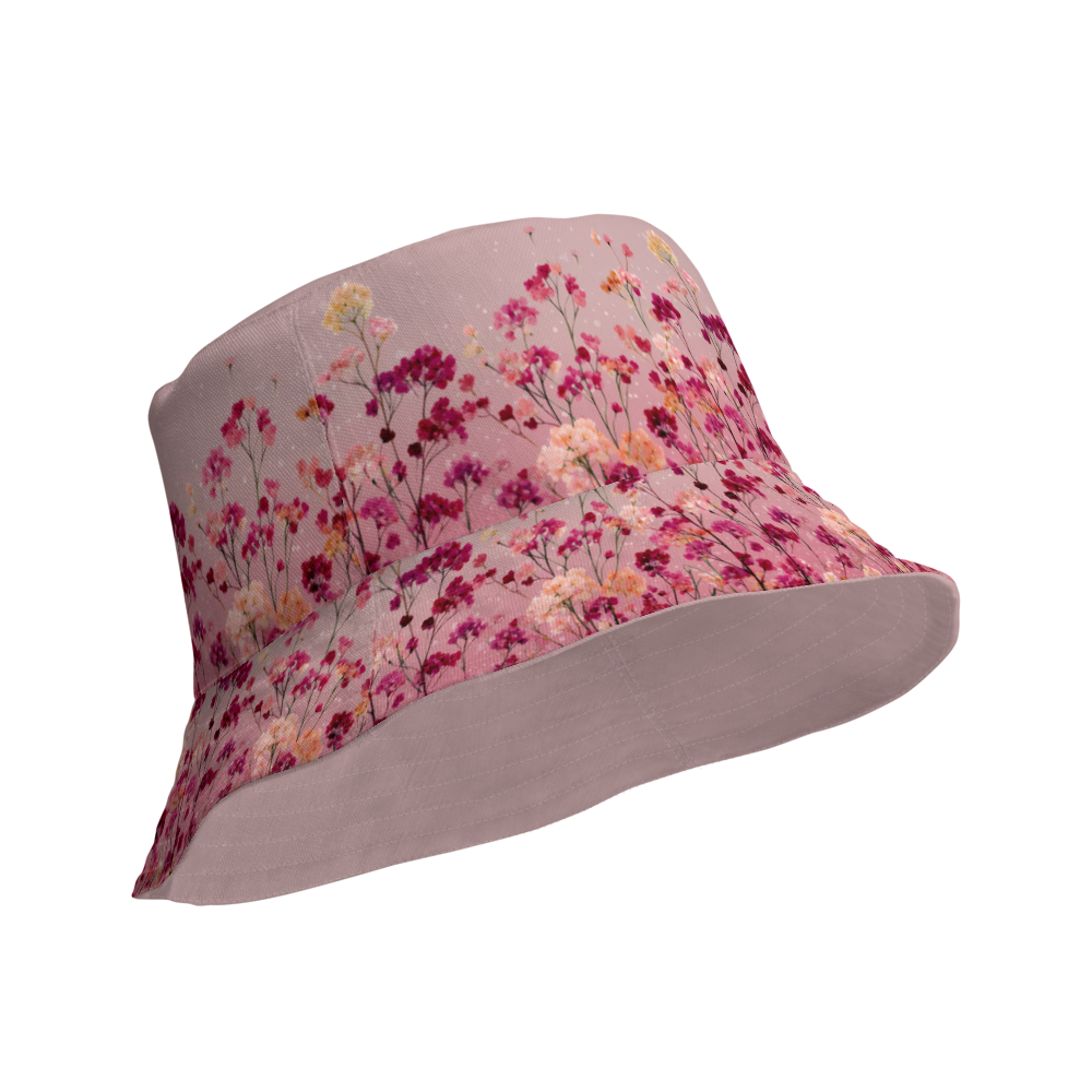 Red Bloom in June Reversible Hat