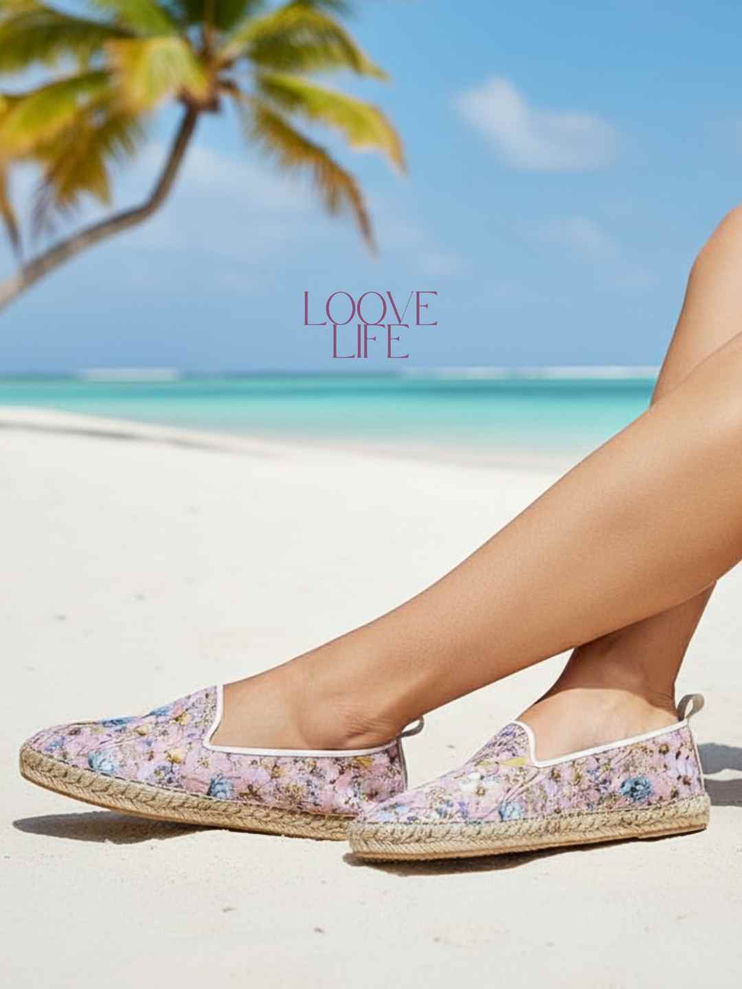 Dragonfly Blush Espadrilles by LOOVE LIFE