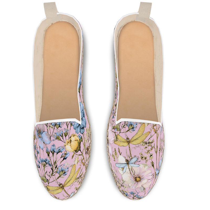 Dragonfly Blush Espadrilles  by LOOVE LIFE