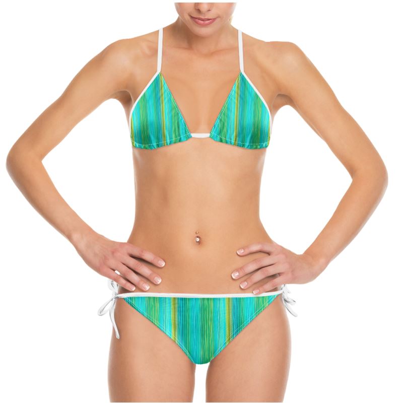 Azure Muse Jade - triangle Bikini Set