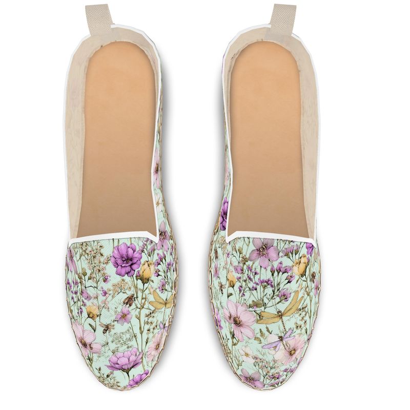 Dragonfly Mint Espadrilles  by LOOVE LIFE