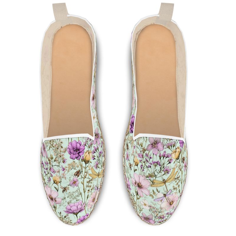 Dragonfly Mint Espadrilles  by LOOVE LIFE