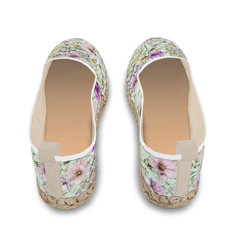 Dragonfly Mint Espadrilles  by LOOVE LIFE