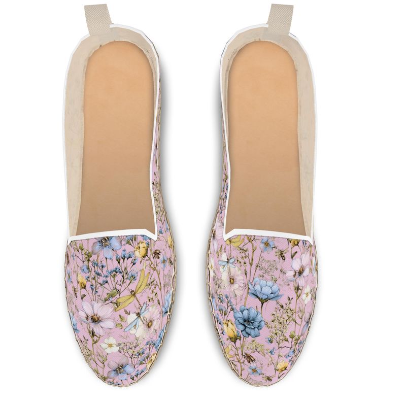 Dragonfly Blush Espadrilles  by LOOVE LIFE
