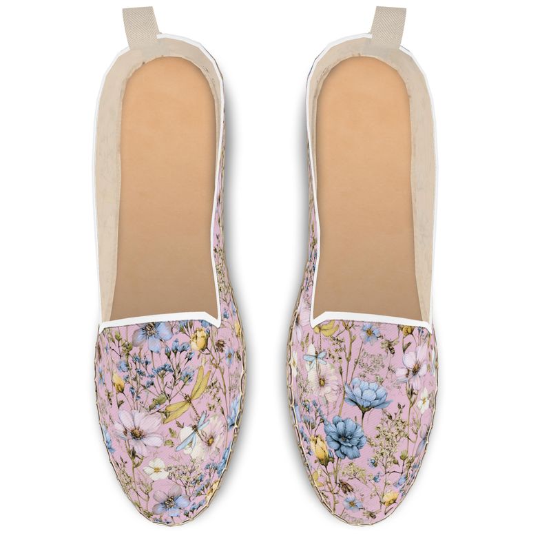 Dragonfly Blush Espadrilles  by LOOVE LIFE