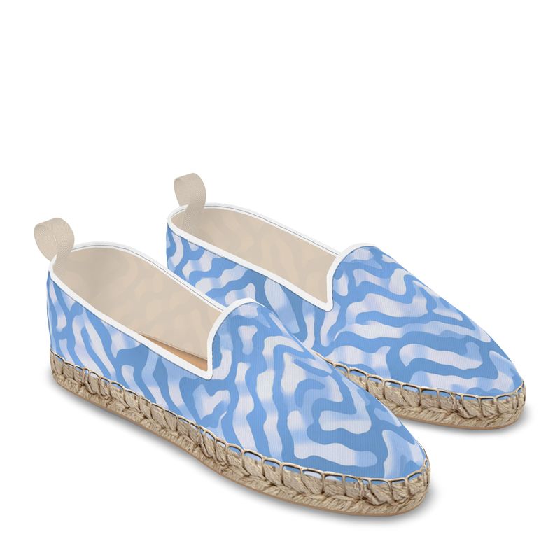 Azure Blue Espadrilles by LOOVE LIFE