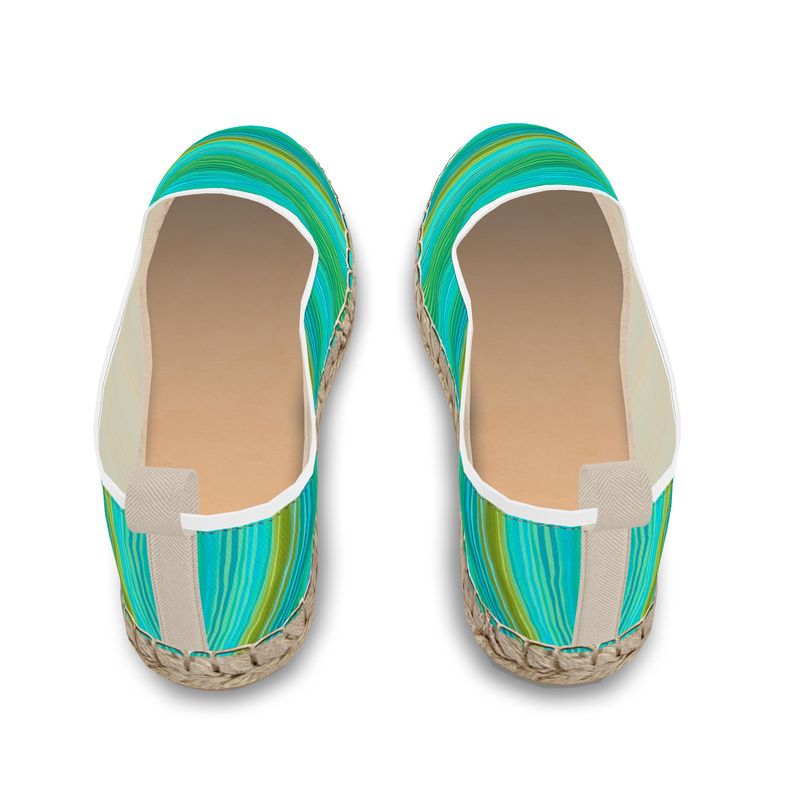 Azure Muse Jade Espadrilles BY LOOVE LIFE