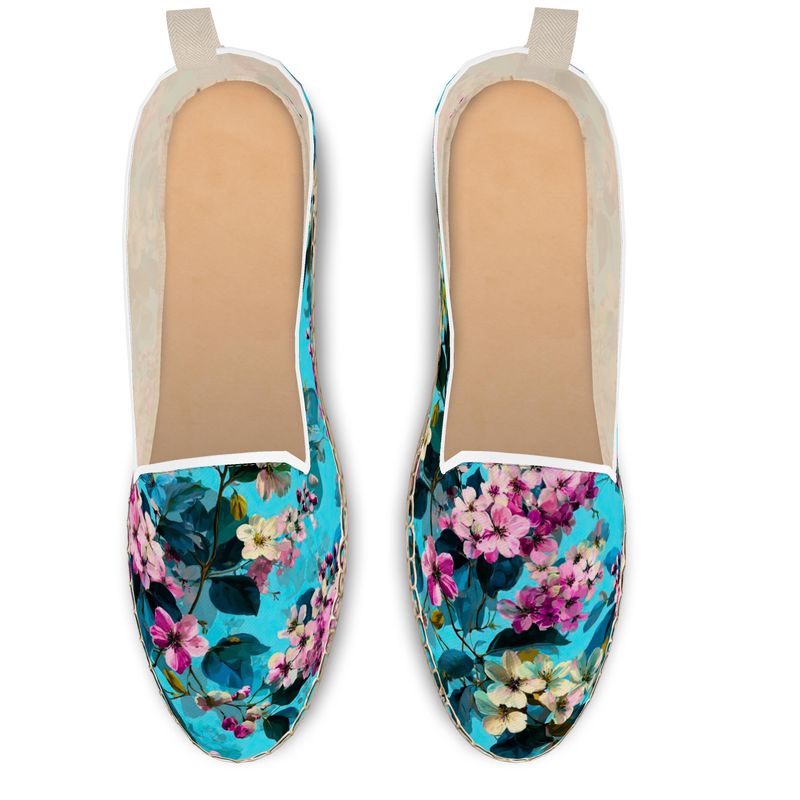 Blue Royal Loafer Espadrilles by LOOVE LIFE