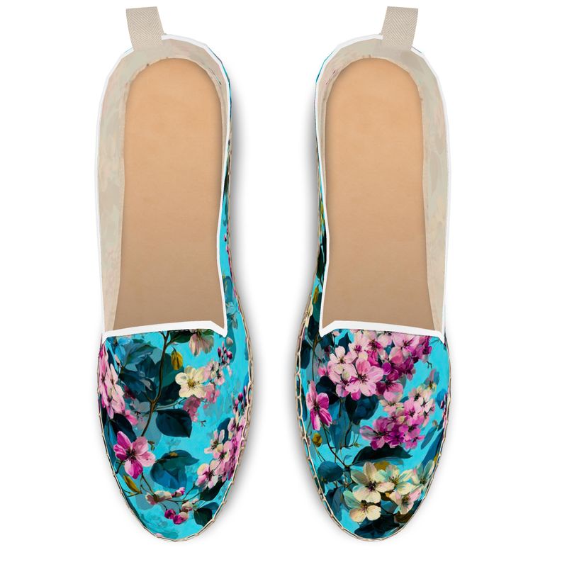 Blue Royal Loafer Espadrilles by LOOVE LIFE