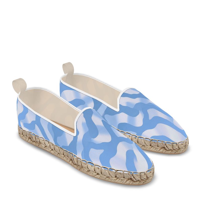 Azure Blue Loafer Espadrilles by LOOVE LIFE