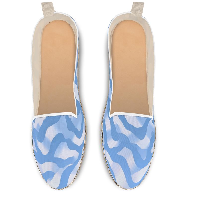 Azure Blue Loafer Espadrilles by LOOVE LIFE