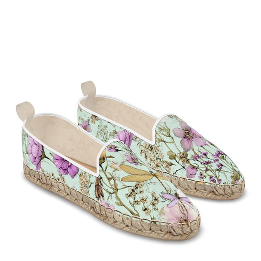 Dragonfly Mint Loafer Espadrilles