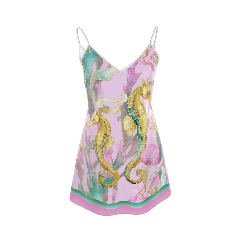 Seahorse Dream Mini  Silk Dress