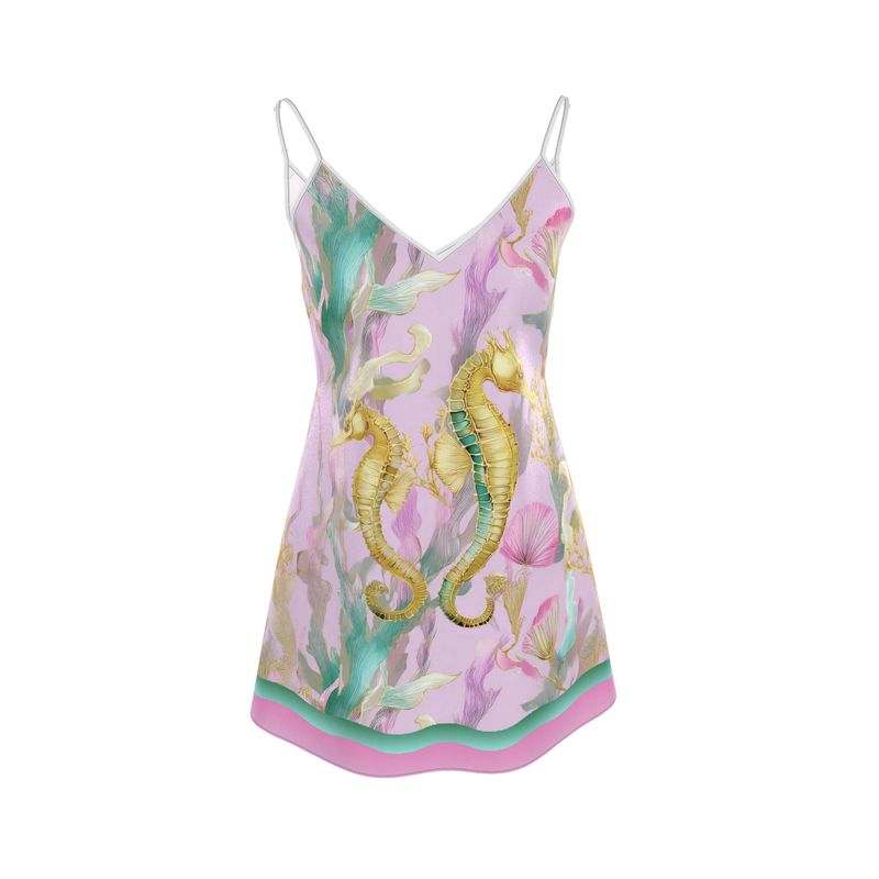 Seahorse Dream Mini  Silk Dress