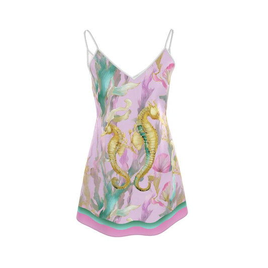 Seahorse Dream Mini  Silk Dress