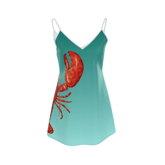 Le Lobster Mini Silk Dress