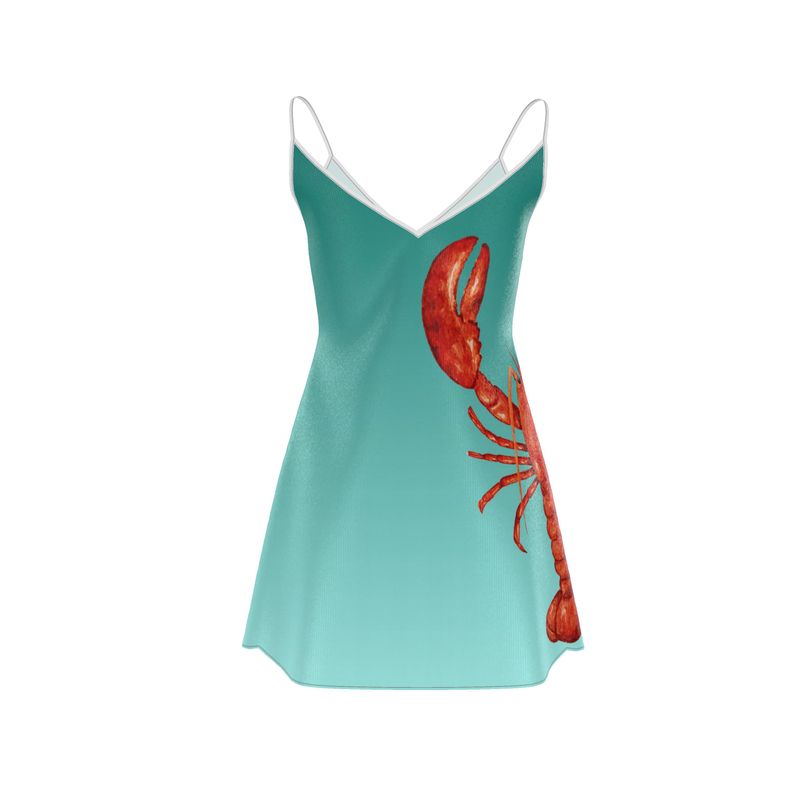 Le Lobster Mini Silk Dress