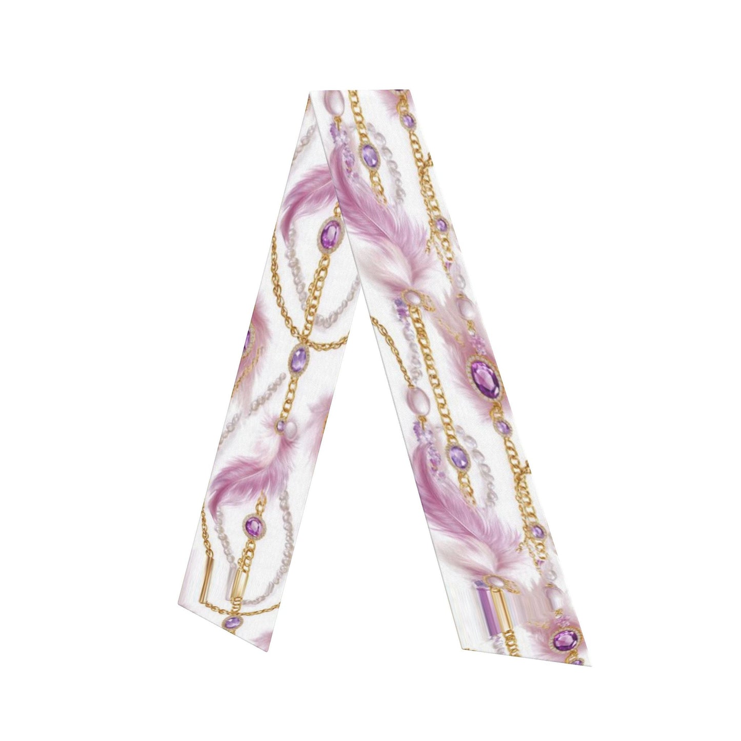 Feather & Fortune - Silk Satin Hair Scarf