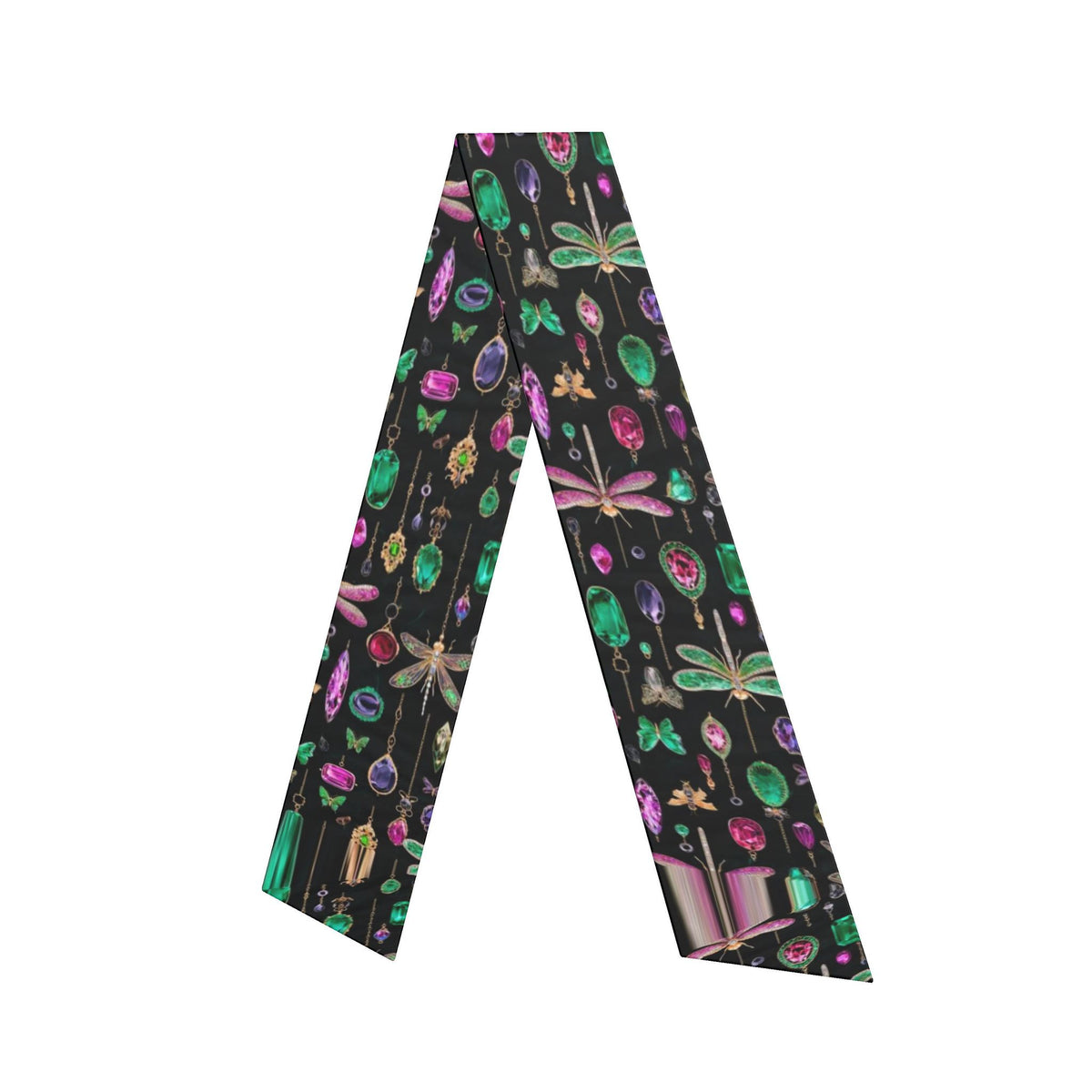 Jewel Noir - Silk Hair Scarf
