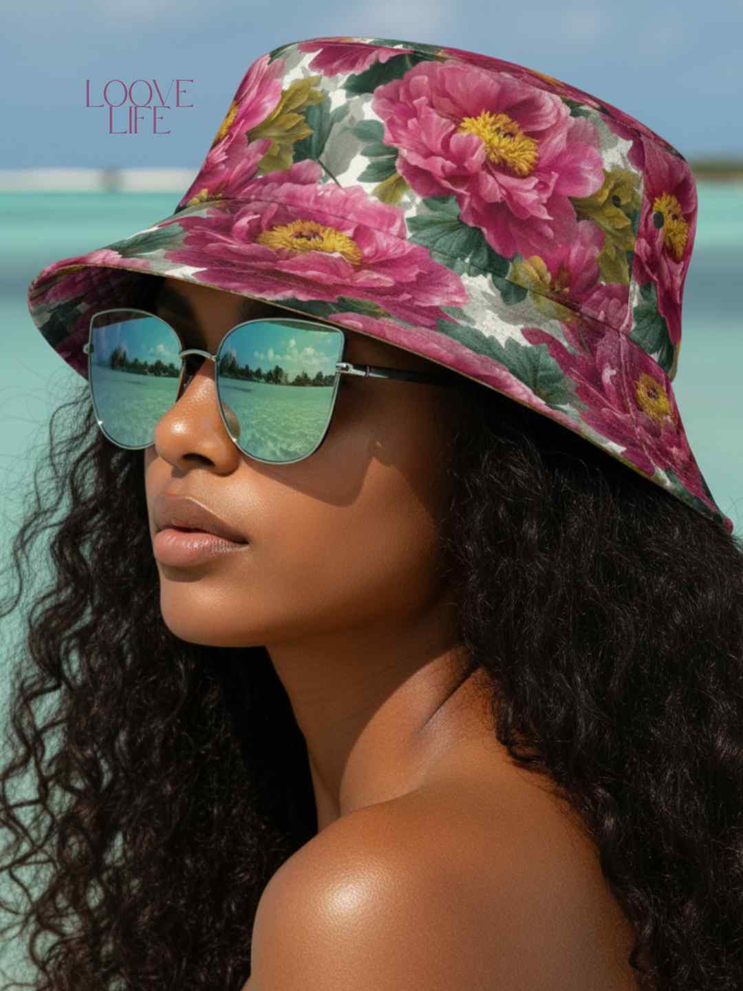 Peony Bloom Reversible Bucket Hat
