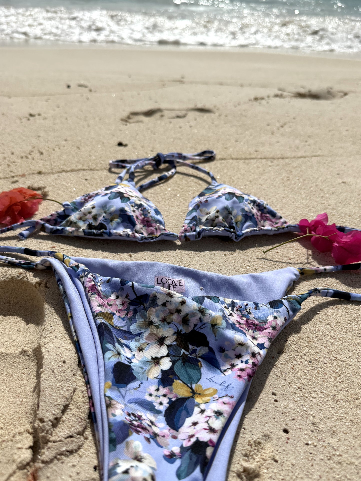 Lilac Petal String Bikini Set