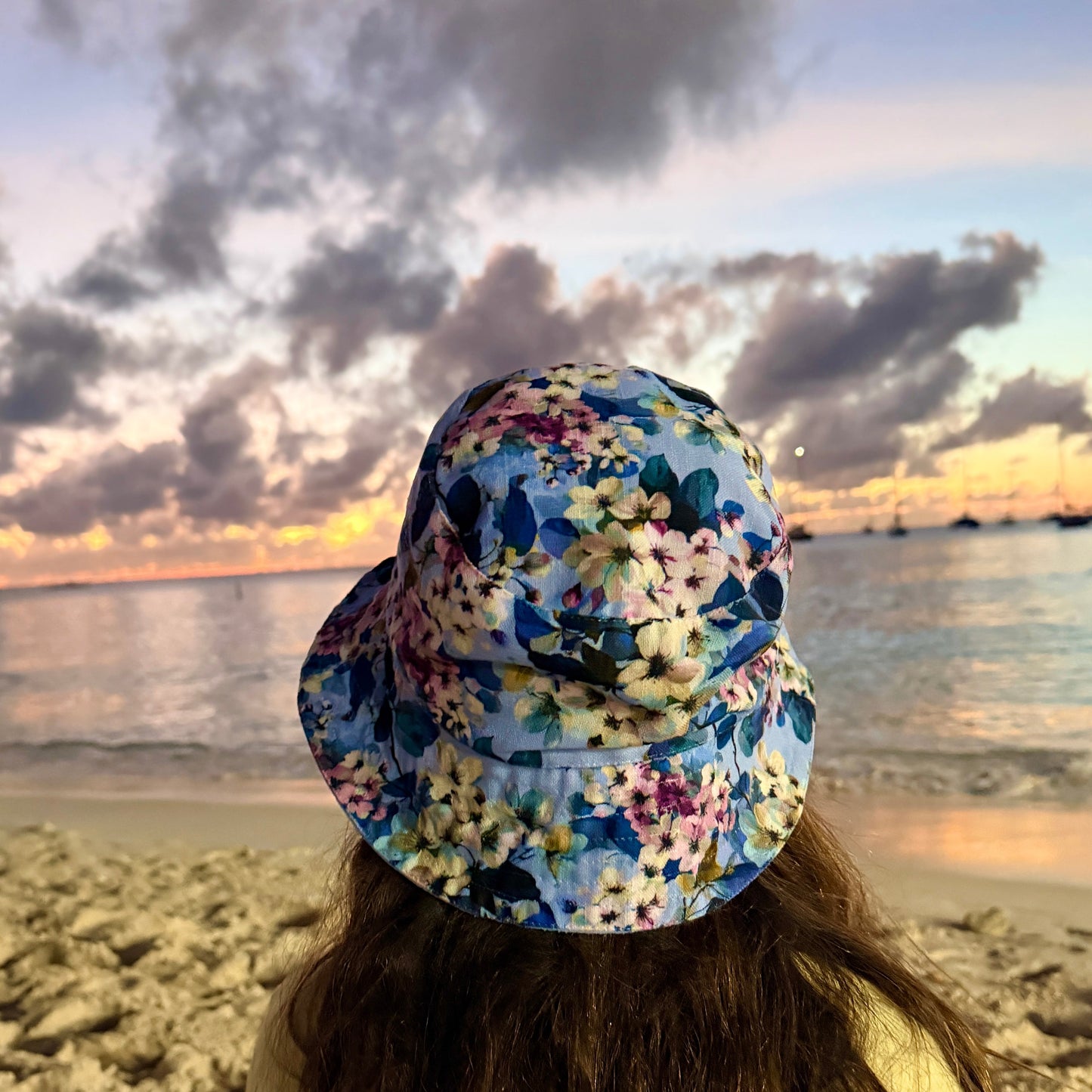 Lilac Petal Reversible Bucket Hat
