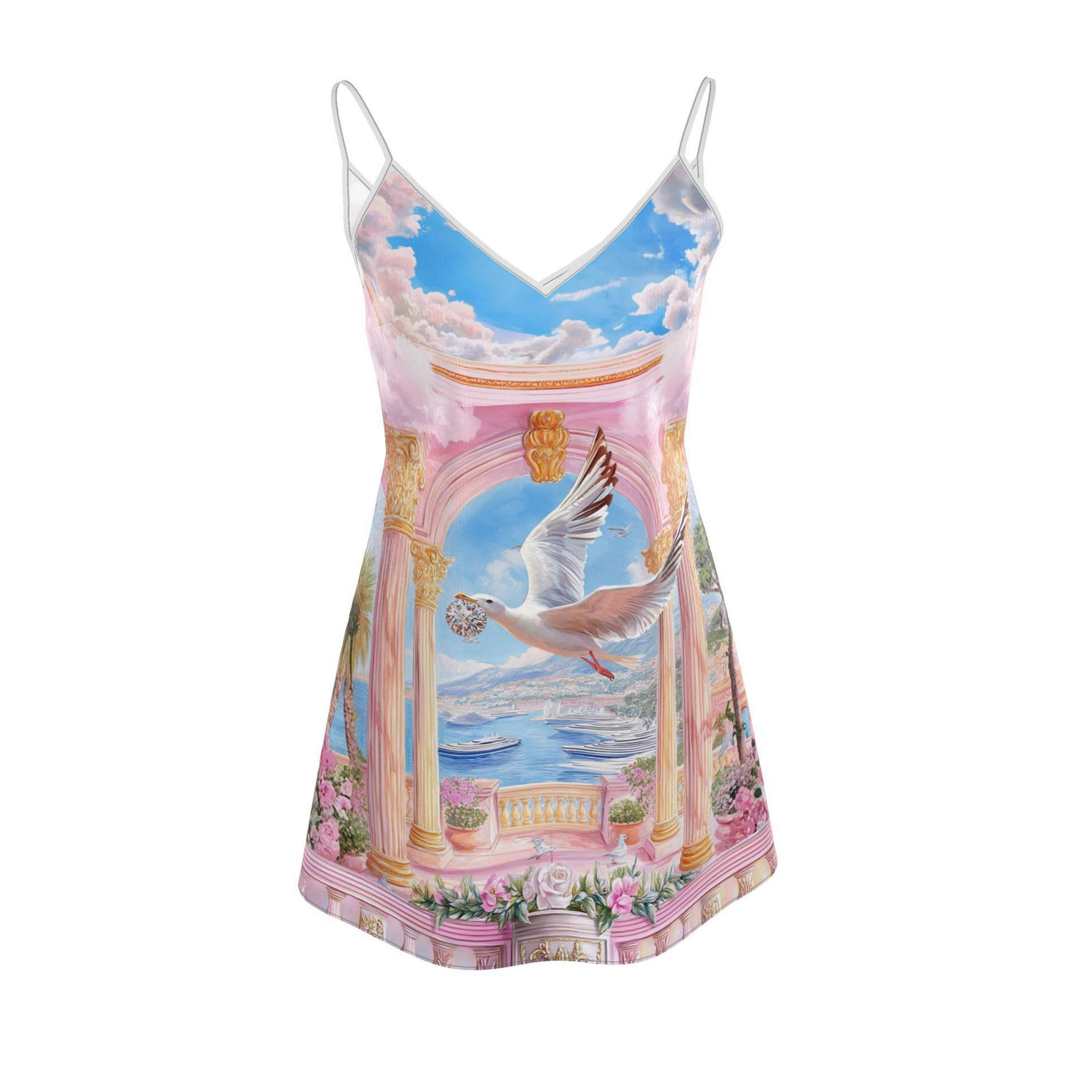 Monaco Riviera- Mini Silk  Dress