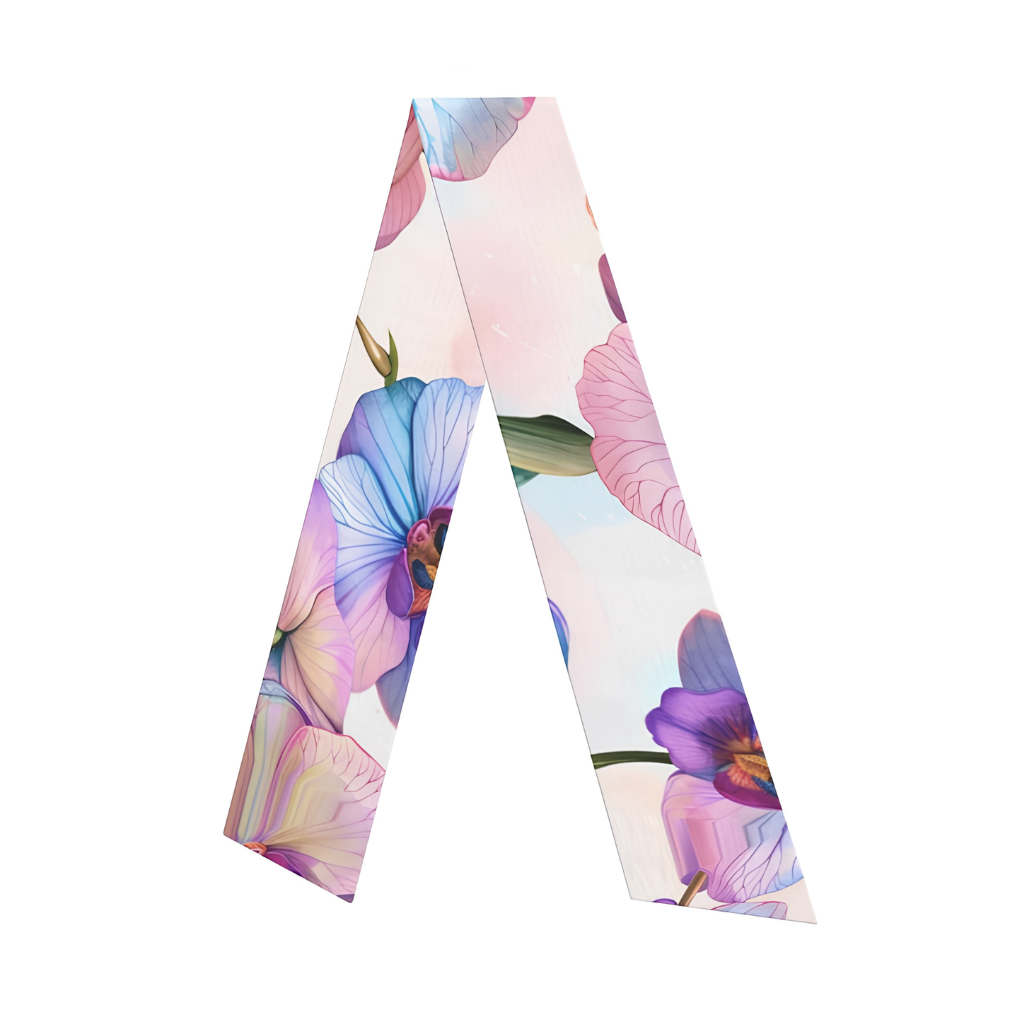Orchid Bloom - Silk Hair Scarf