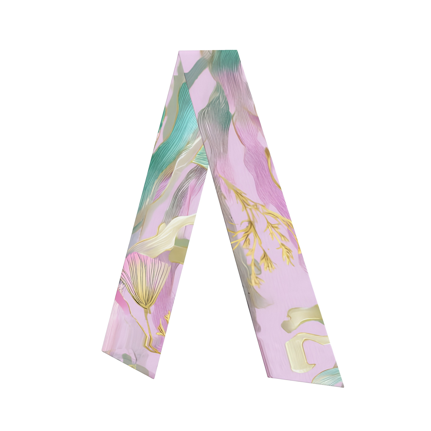 Seahorse Dream — Designer Print Silk Hair Scarf