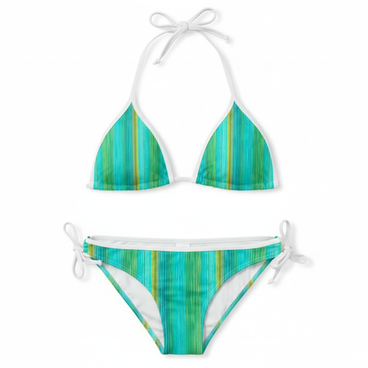 Azure Muse Jade - triangle Bikini Set