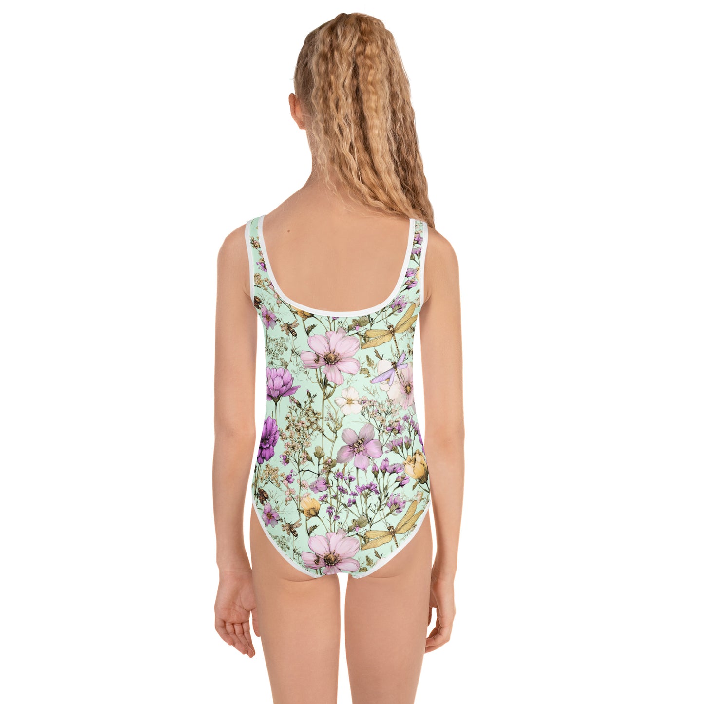 Dragonfly Mint Kids Swimsuit
