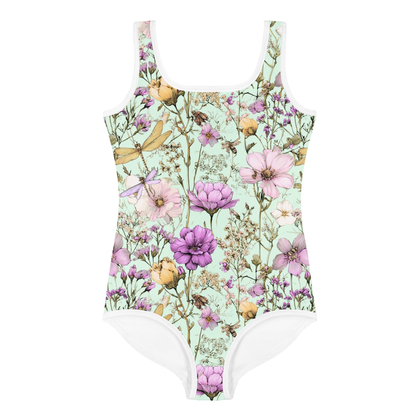 Dragonfly Mint Kids Swimsuit