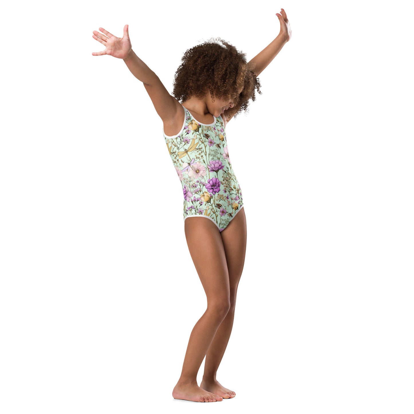 Dragonfly Mint Kids Swimsuit