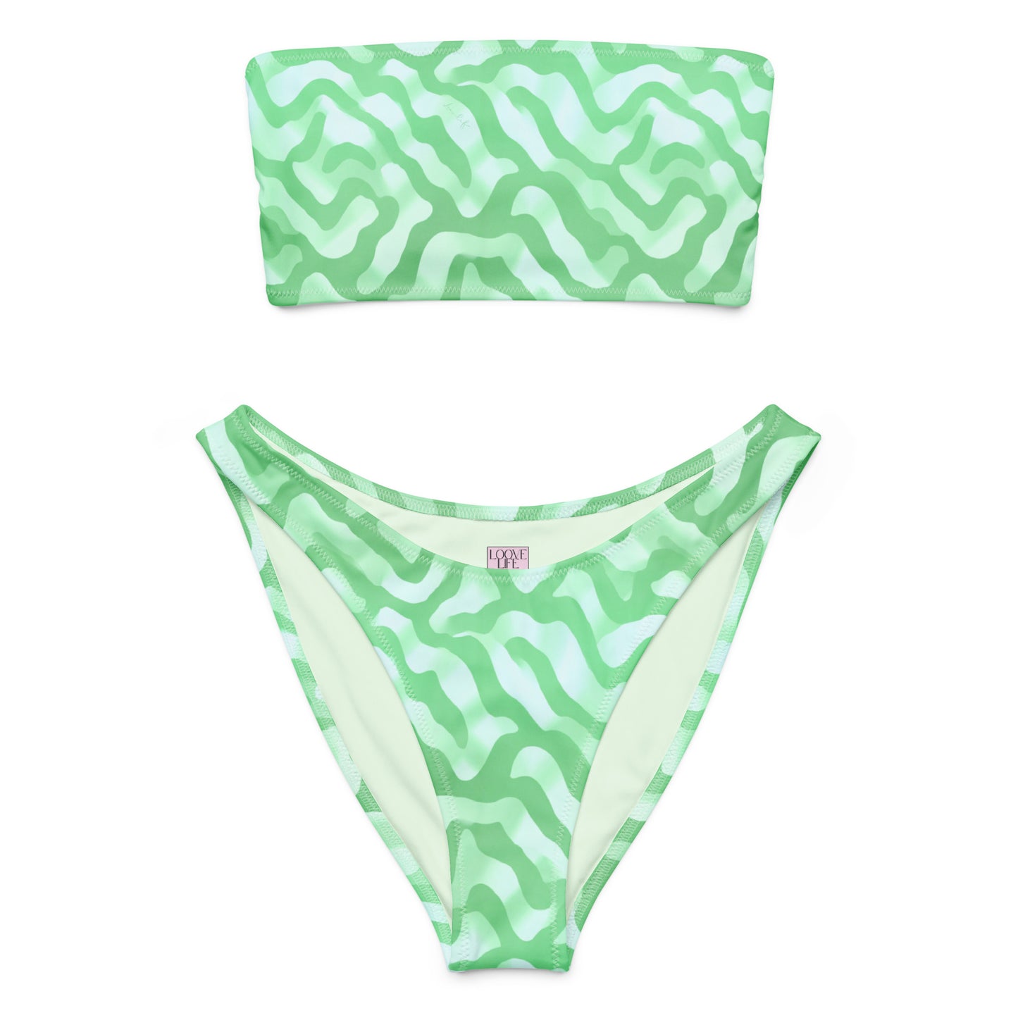 Azure Escape Bandeau Bikini Set