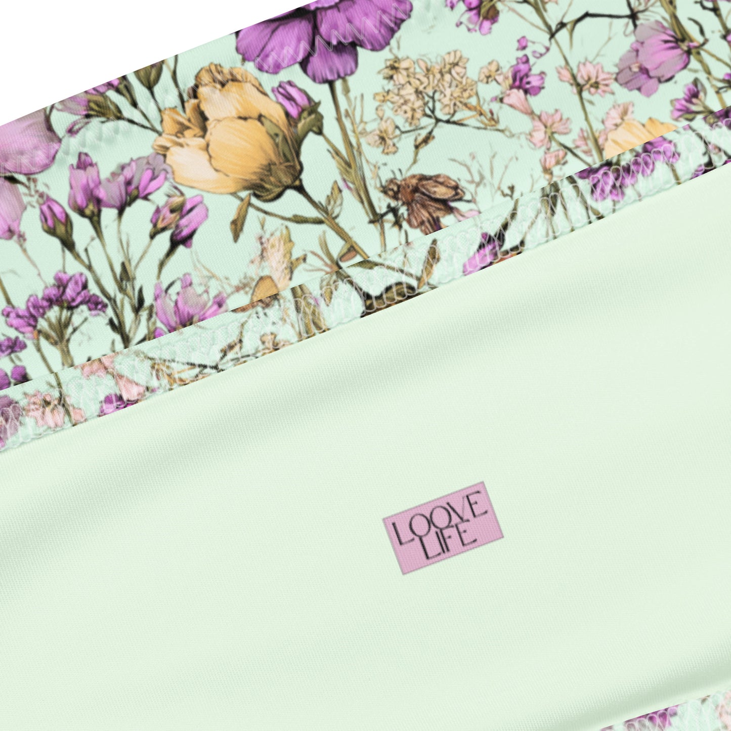 Dragonfly Mint Bandeau Bikini Set