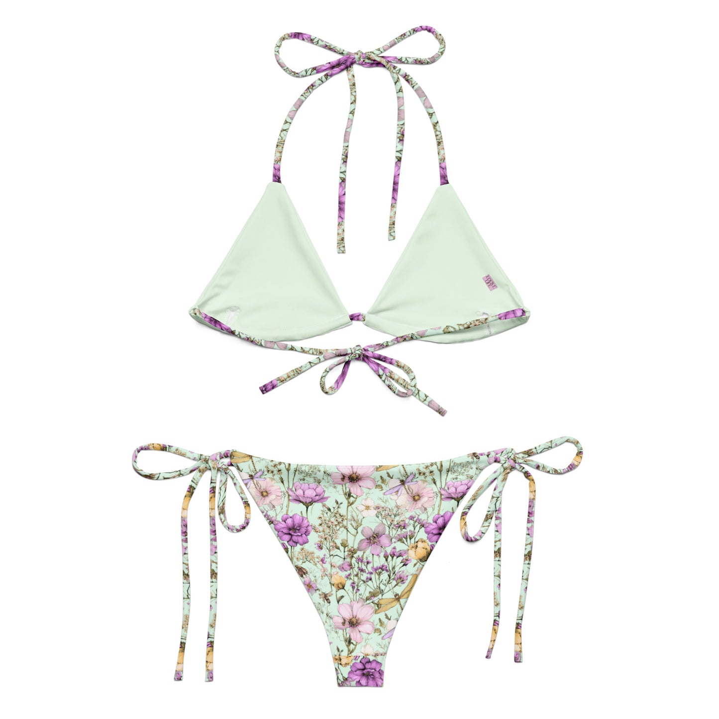 Dragonfly Mint String Bikini Set