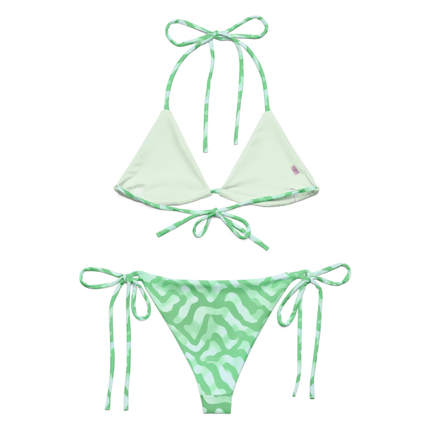 Azure Escape String Bikini Set