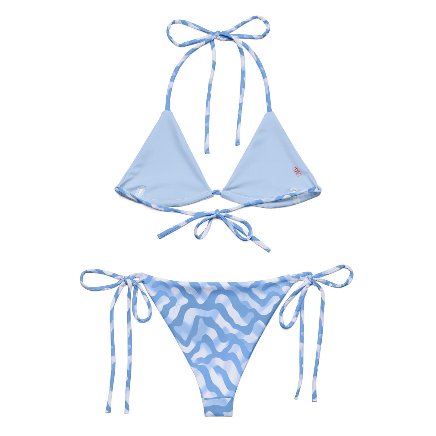 Azure Blue String Bikini Set