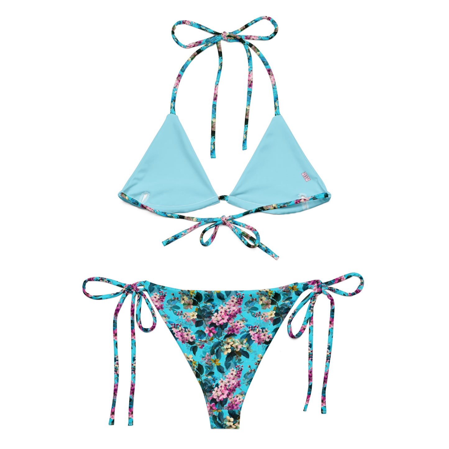 Blue Royale String Bikini Set