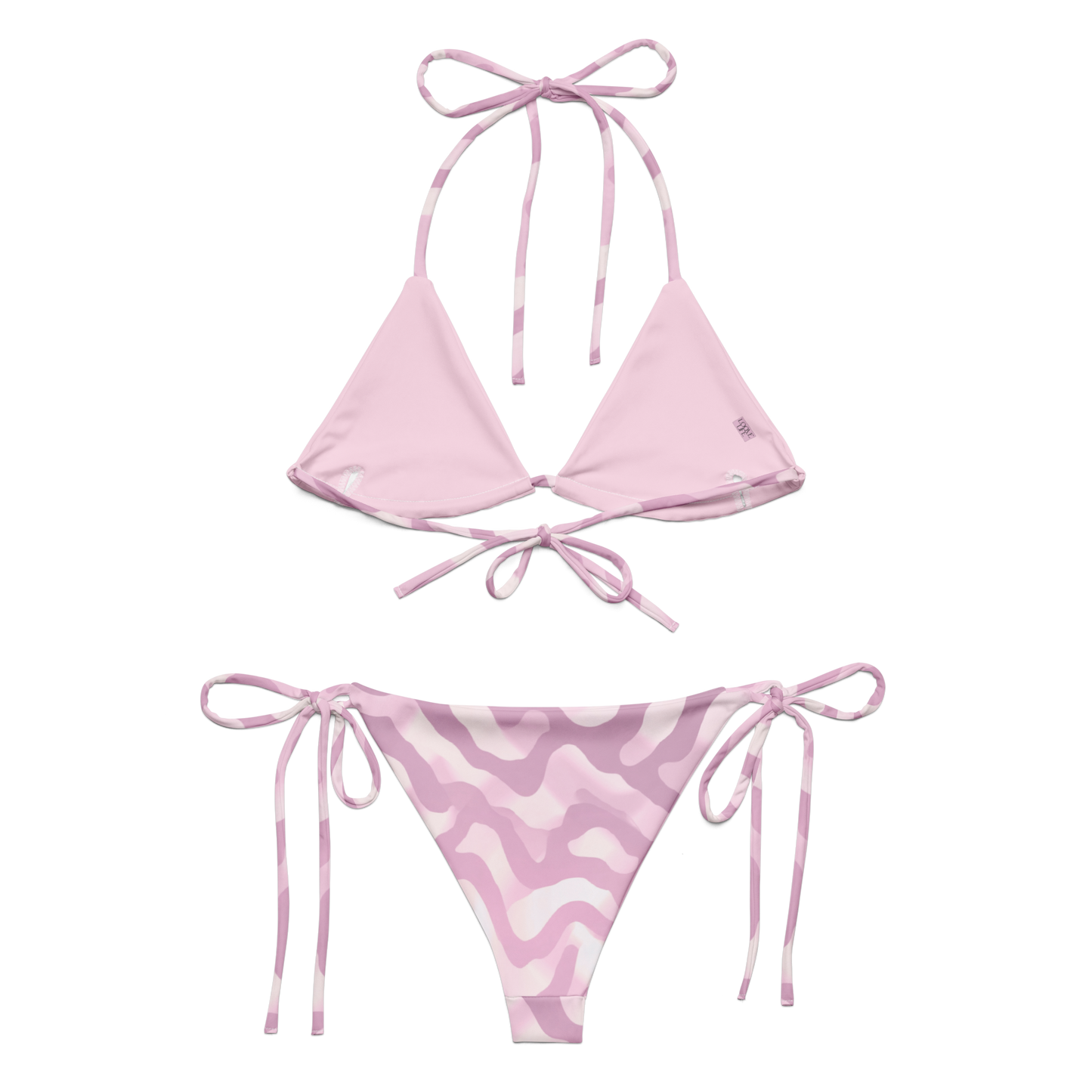 Azure Blush String Bikini Set