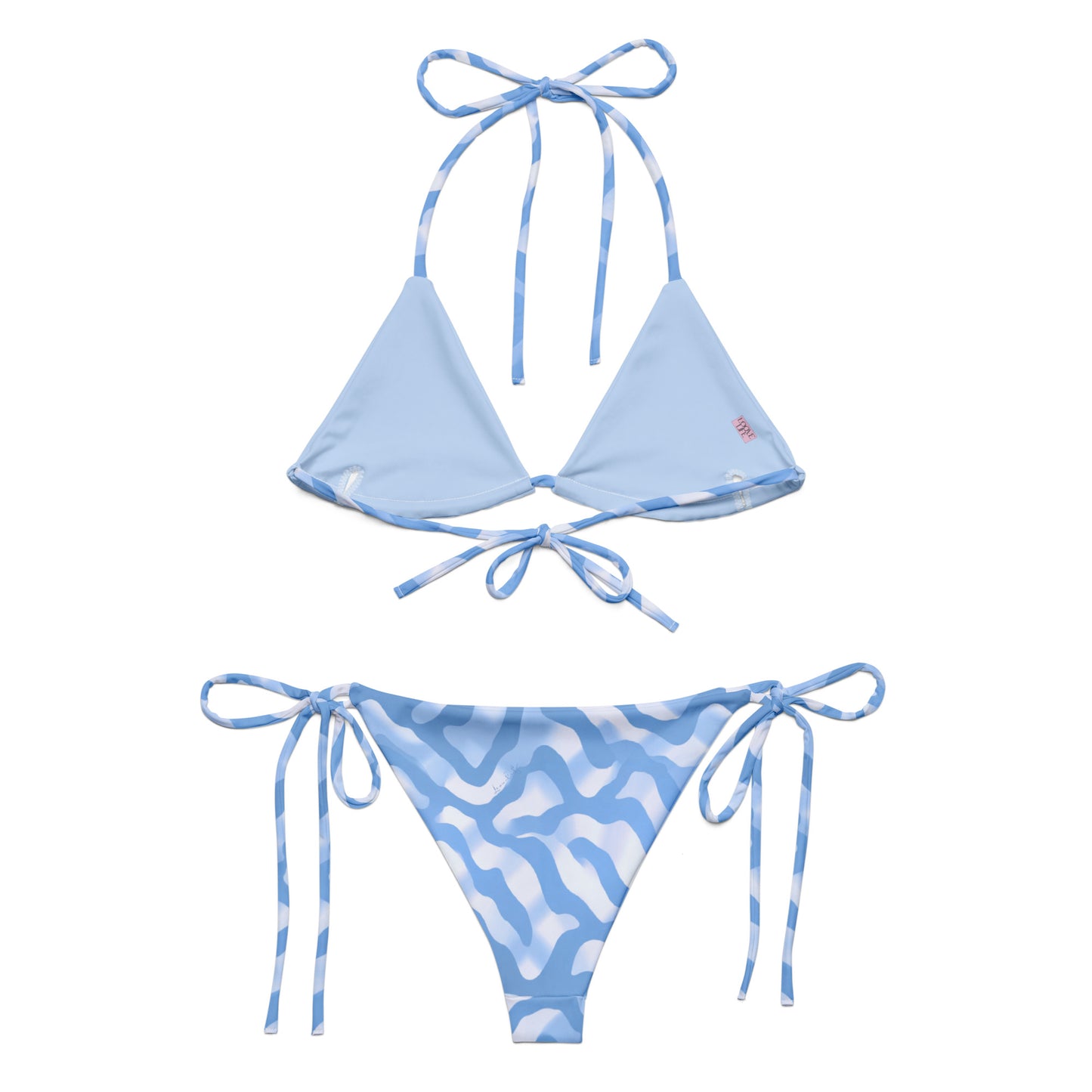 Azure Blue String Bikini Set