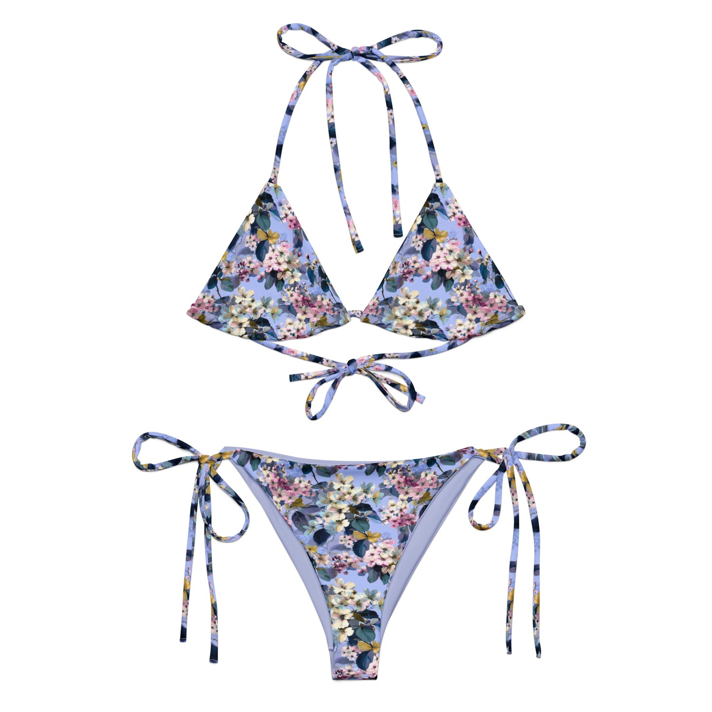 Lilac Petal String Bikini Set
