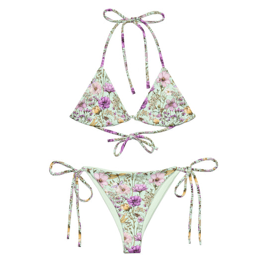 Dragonfly Mint String Bikini Set