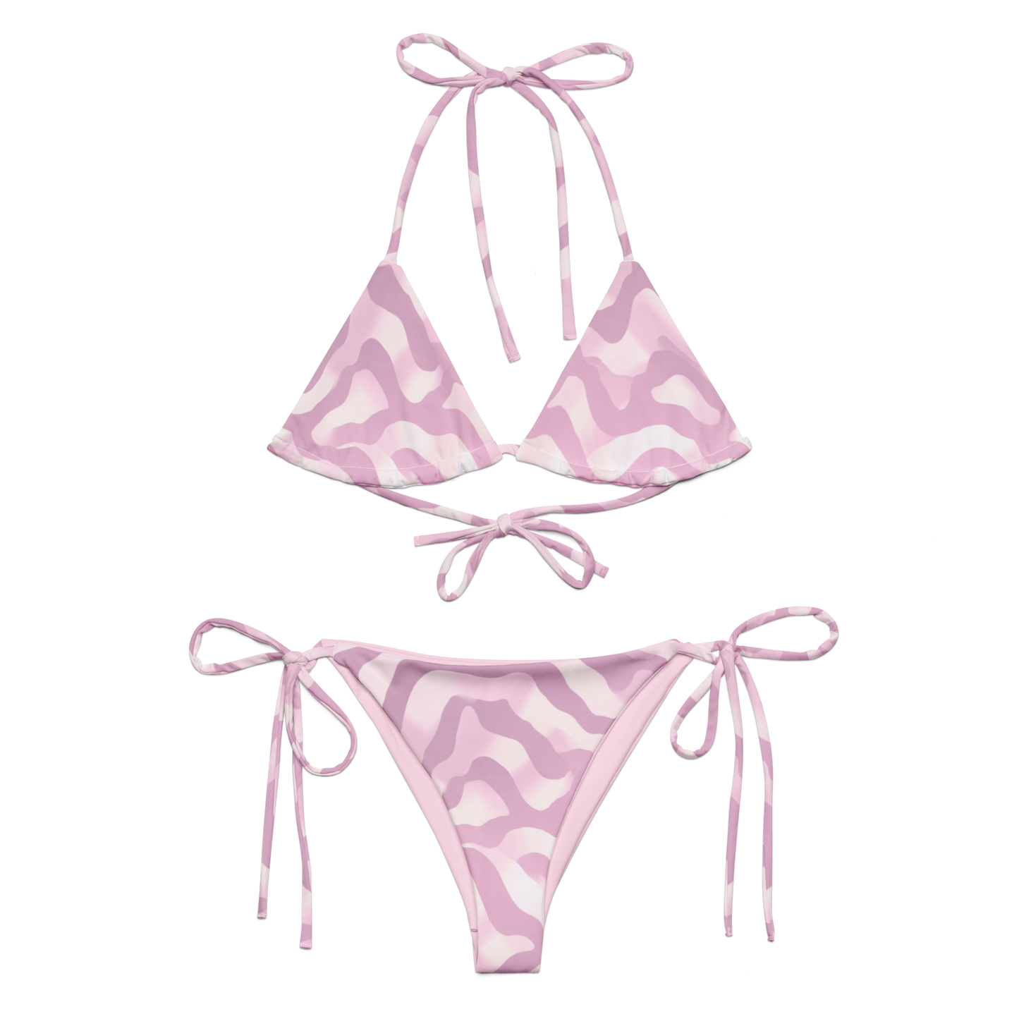 Azure Blush String Bikini Set