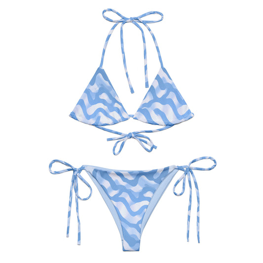 Azure Blue String Bikini Set
