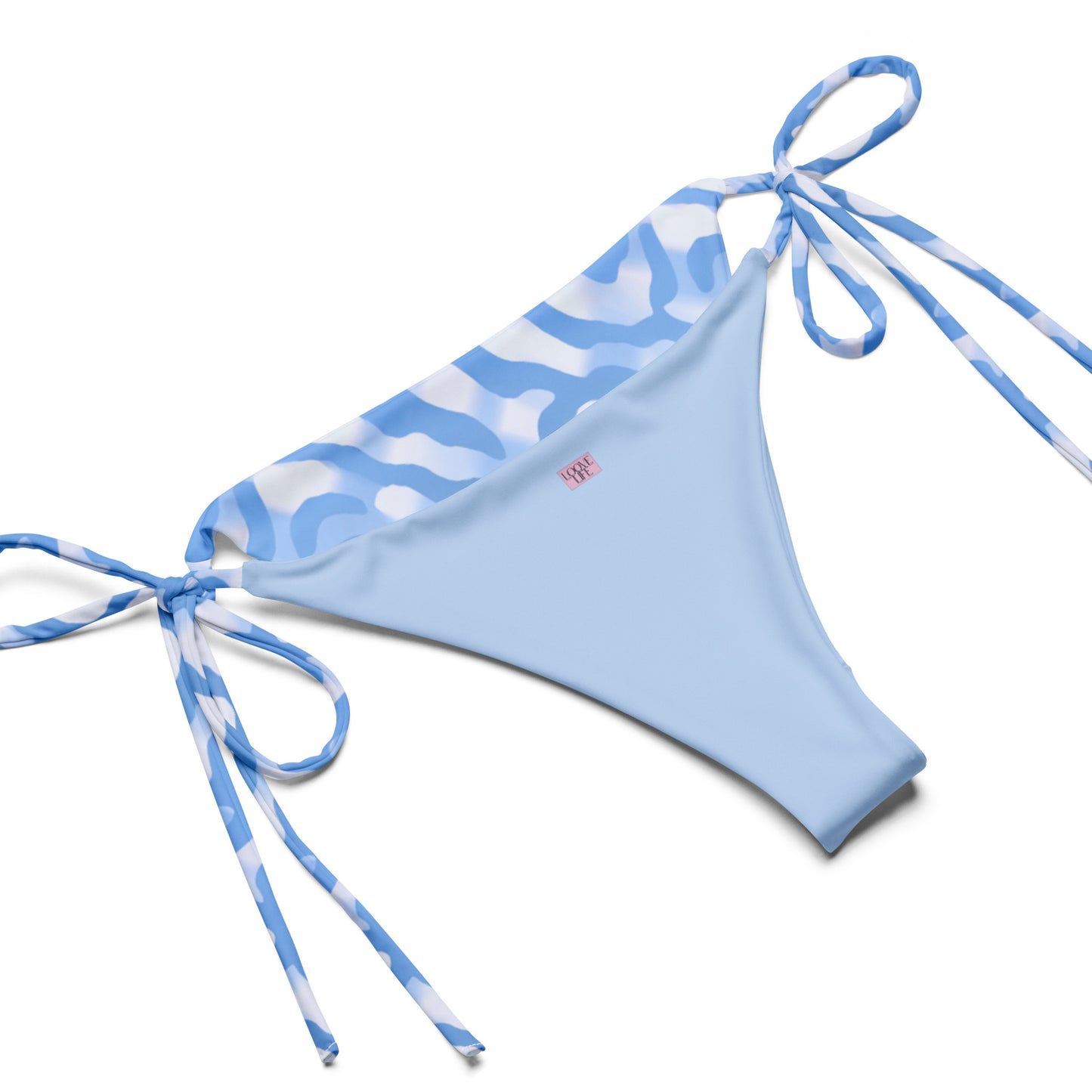Azure Blue String Bikini Set