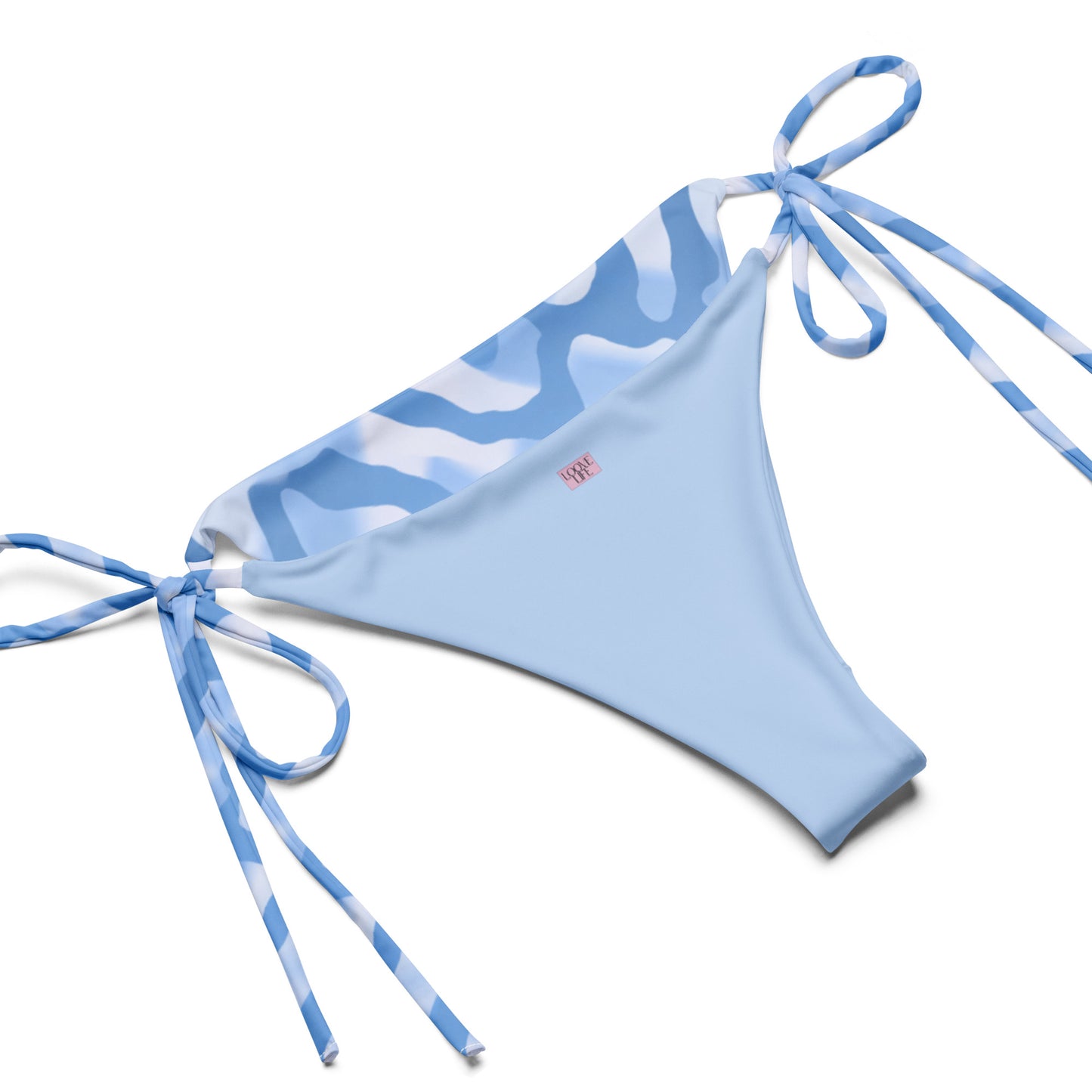 Azure Blue String Bikini Set