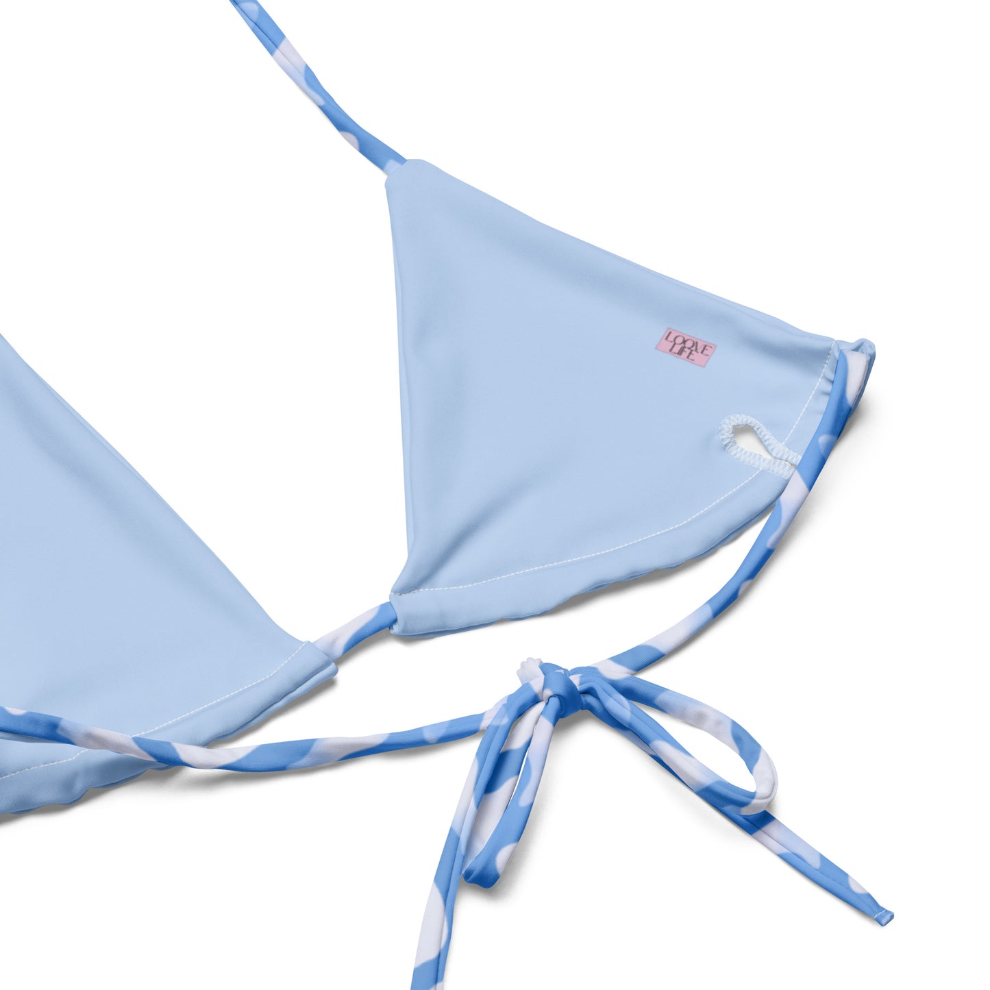 Azure Blue String Bikini Set