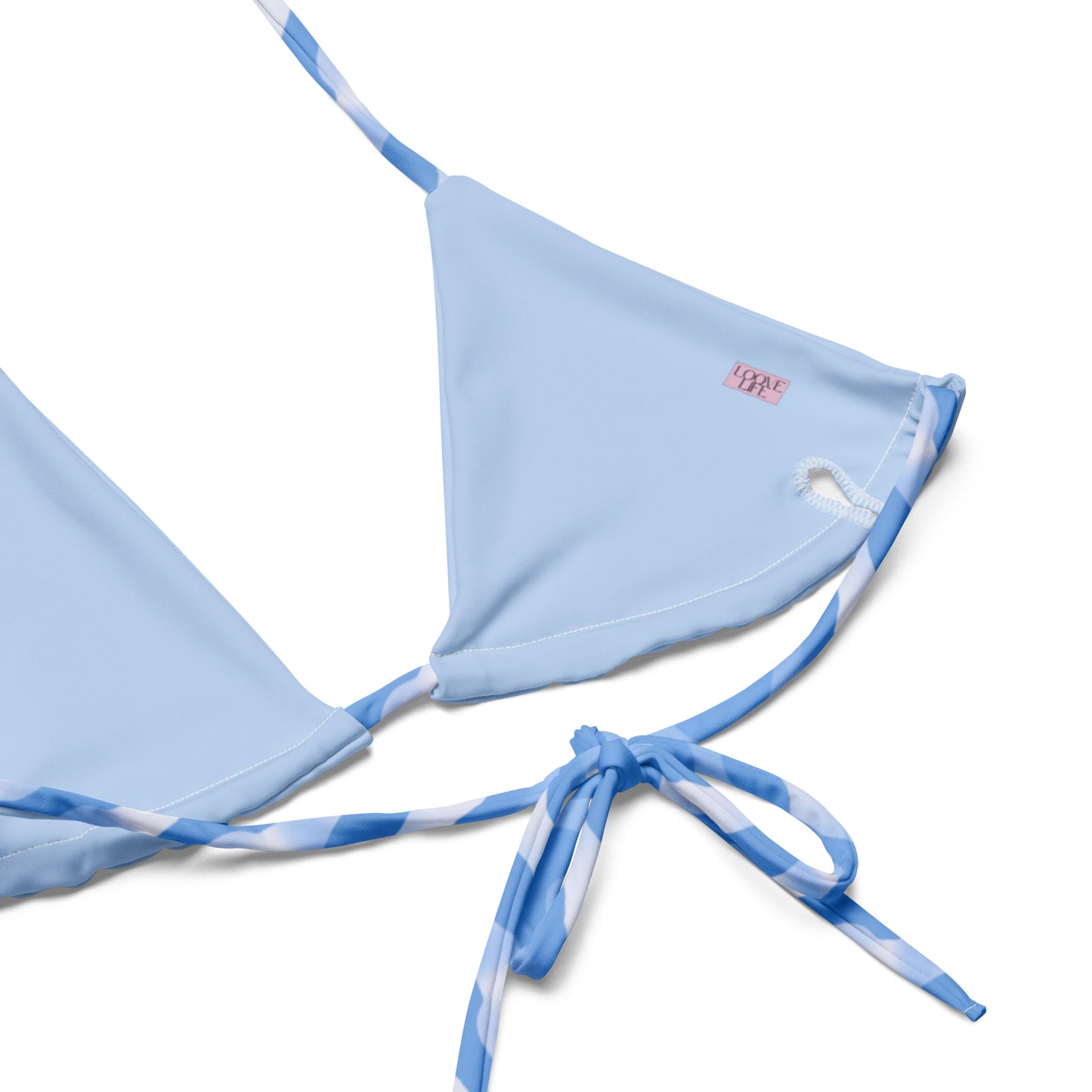 Azure Blue String Bikini Set